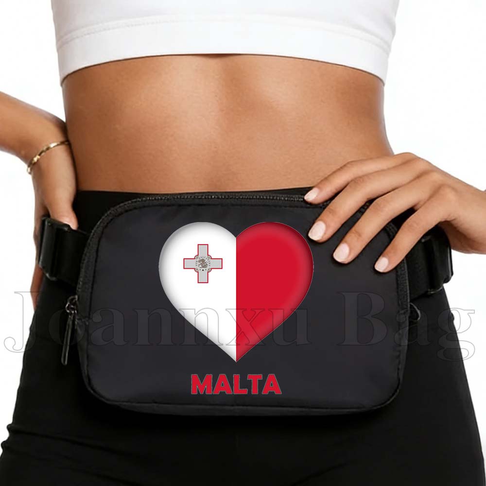 Women Bags Malta - Borsa da Cintura Multifunzionale con Bandiera