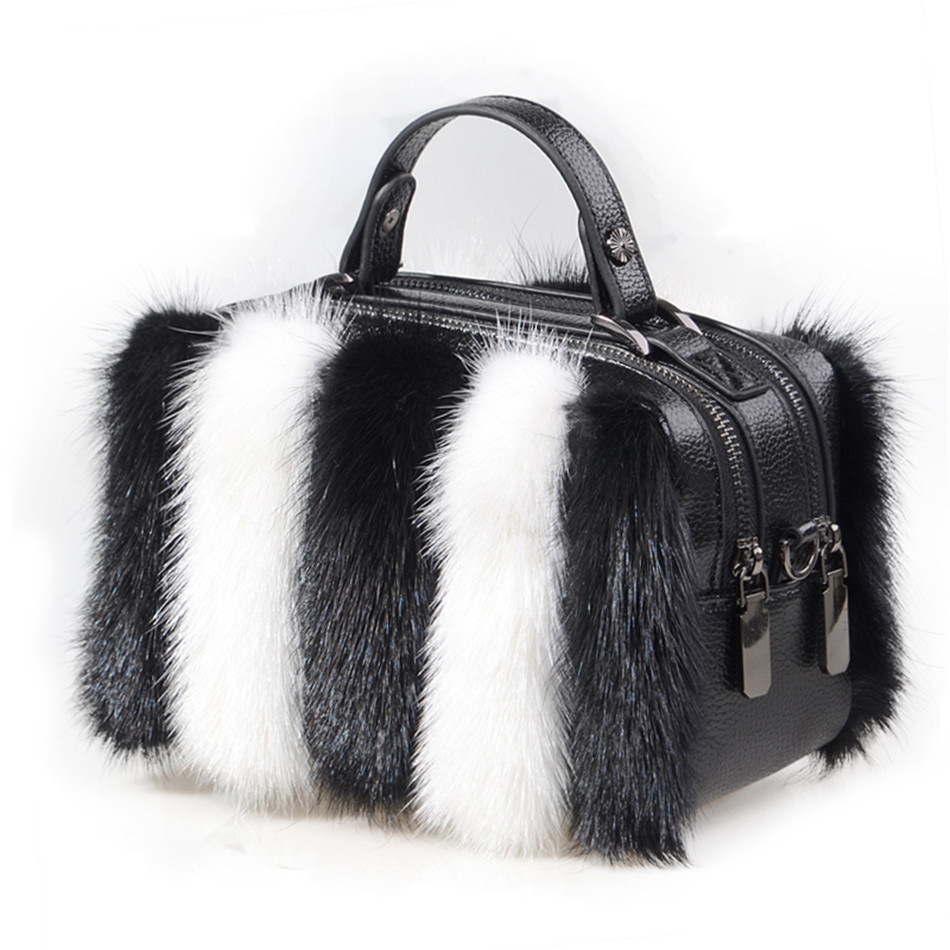 Women Bags Pk - Borsa in Vera Pelliccia di Visone