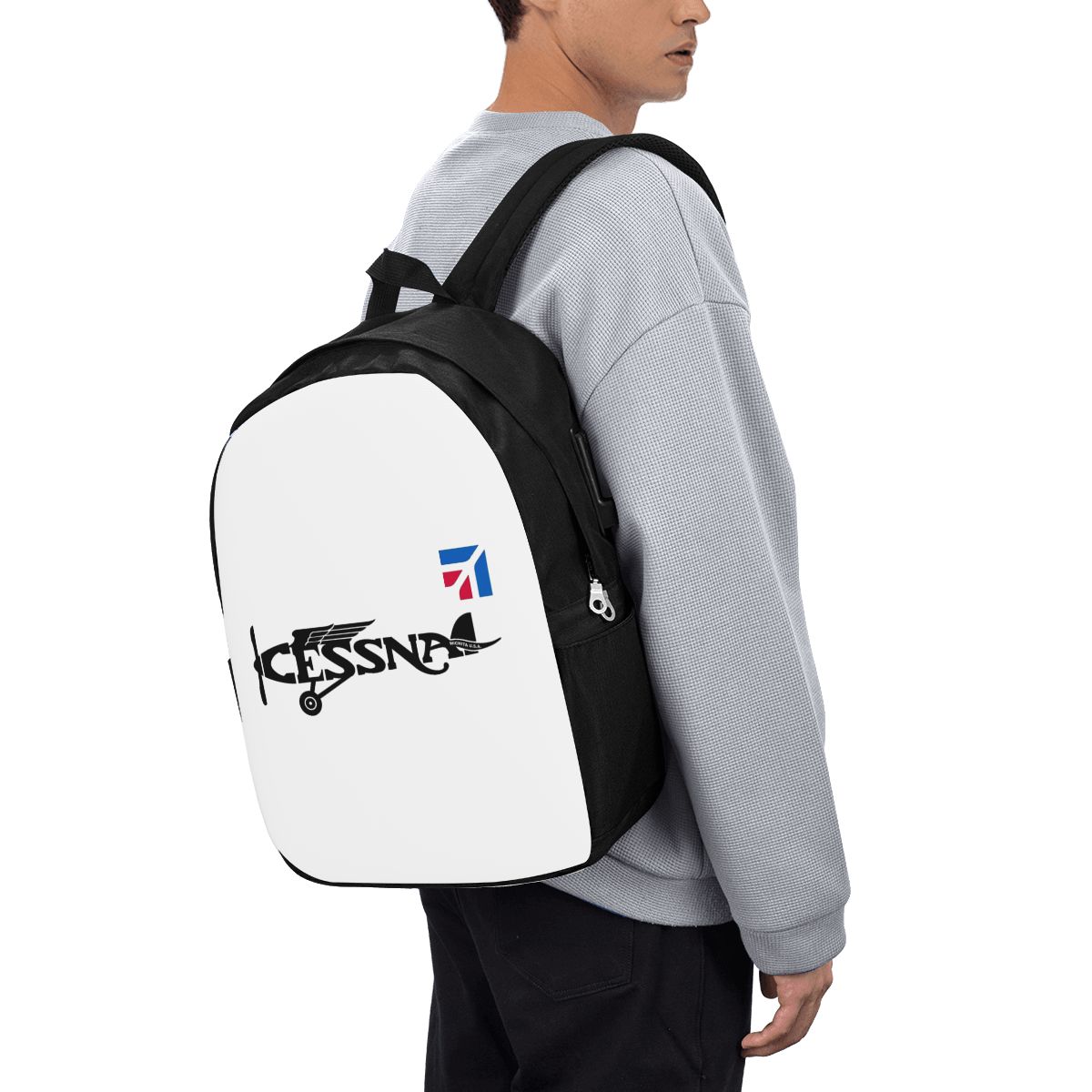 Women Bags For College - Zaino con logo Cessna, borsa da