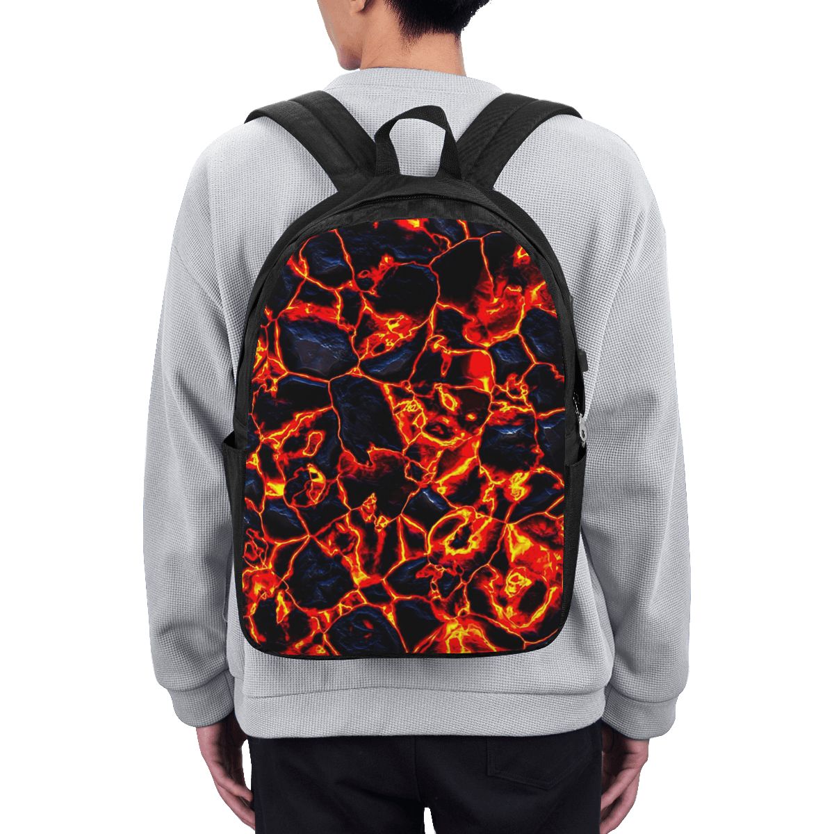 Women Bags For College - Zaino da Viaggio con Design Vulcano
