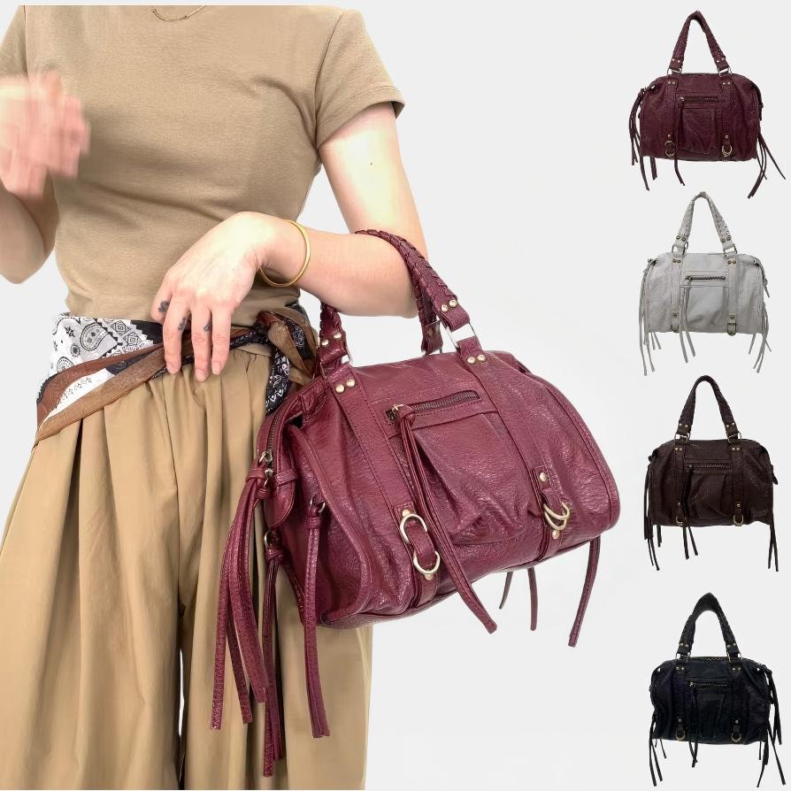 Women Bags Polene - Borsa da donna retrò stile motociclista,