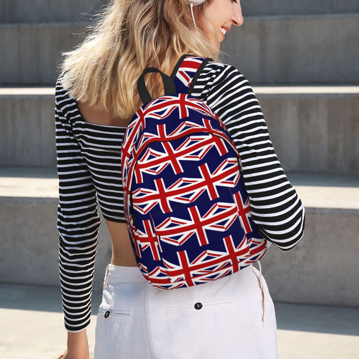 Women Bags Uk Sale - Zaino con bandiera Union Jack del