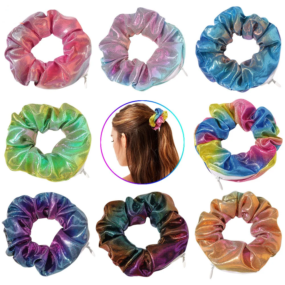 Hobo Bag Slouchy - Elastico per capelli arcobaleno in tessuto