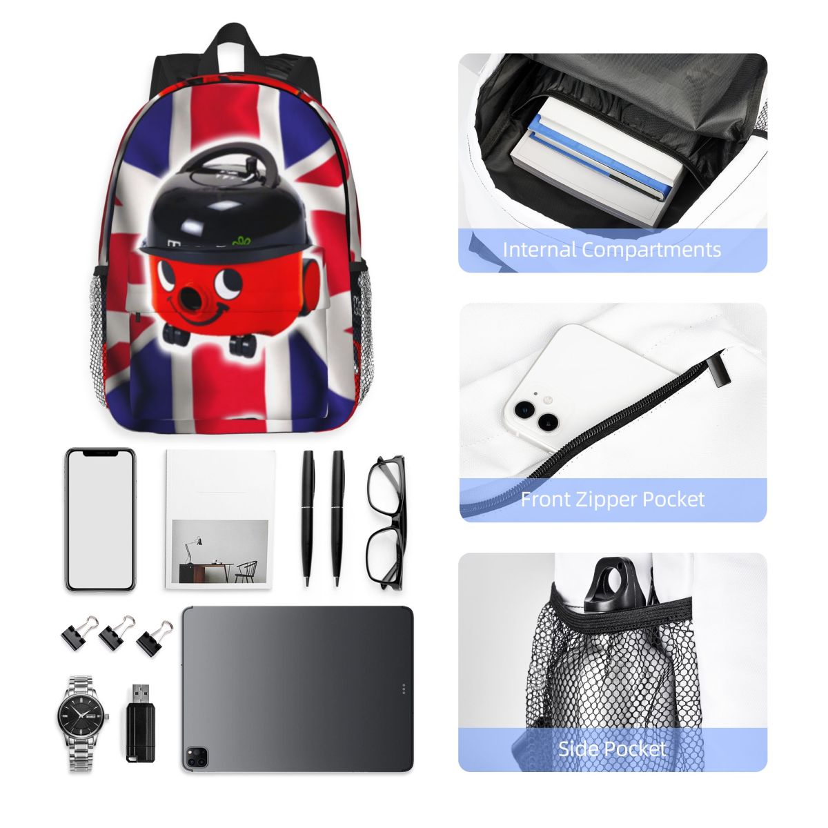 Women Bags Uk Sale - Zaino Henry Hoover con bandiera del