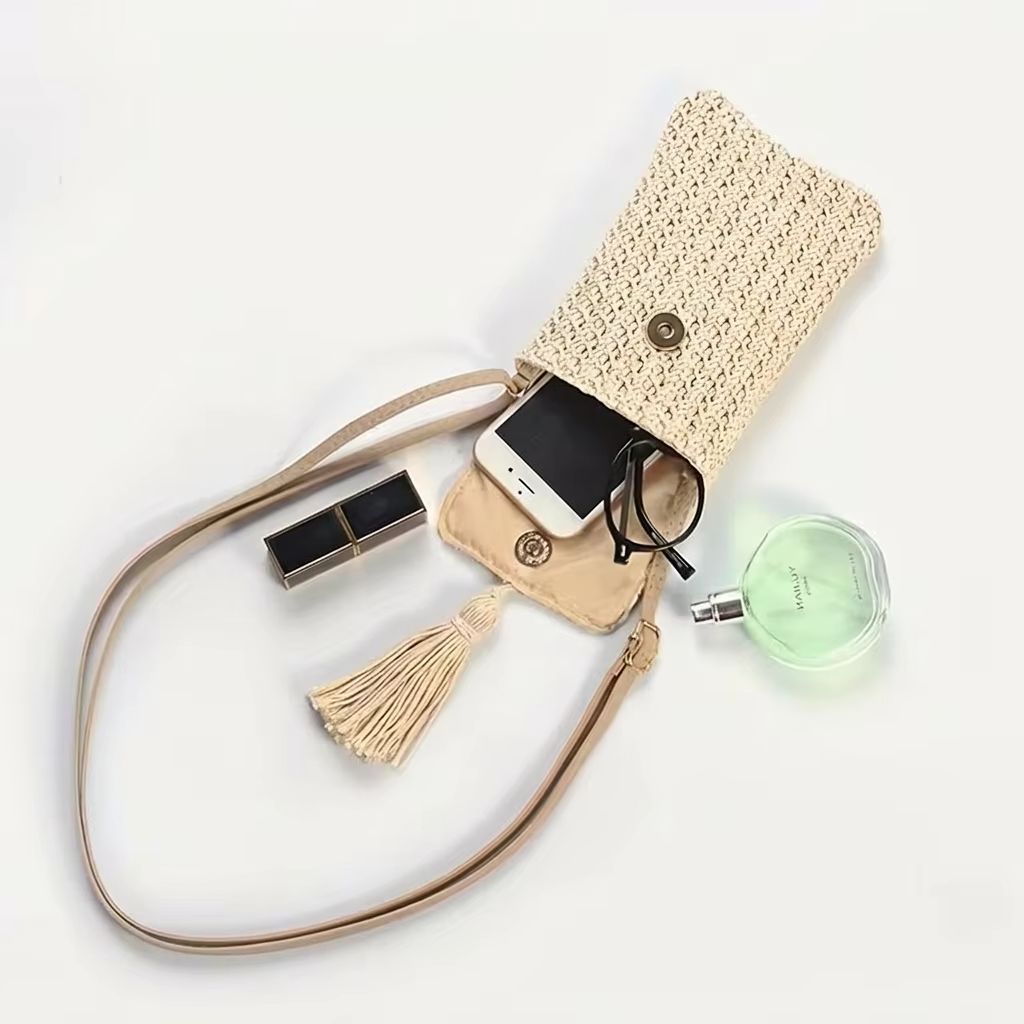 Women'S Bags Holiday - Borsa a tracolla in paglia da
