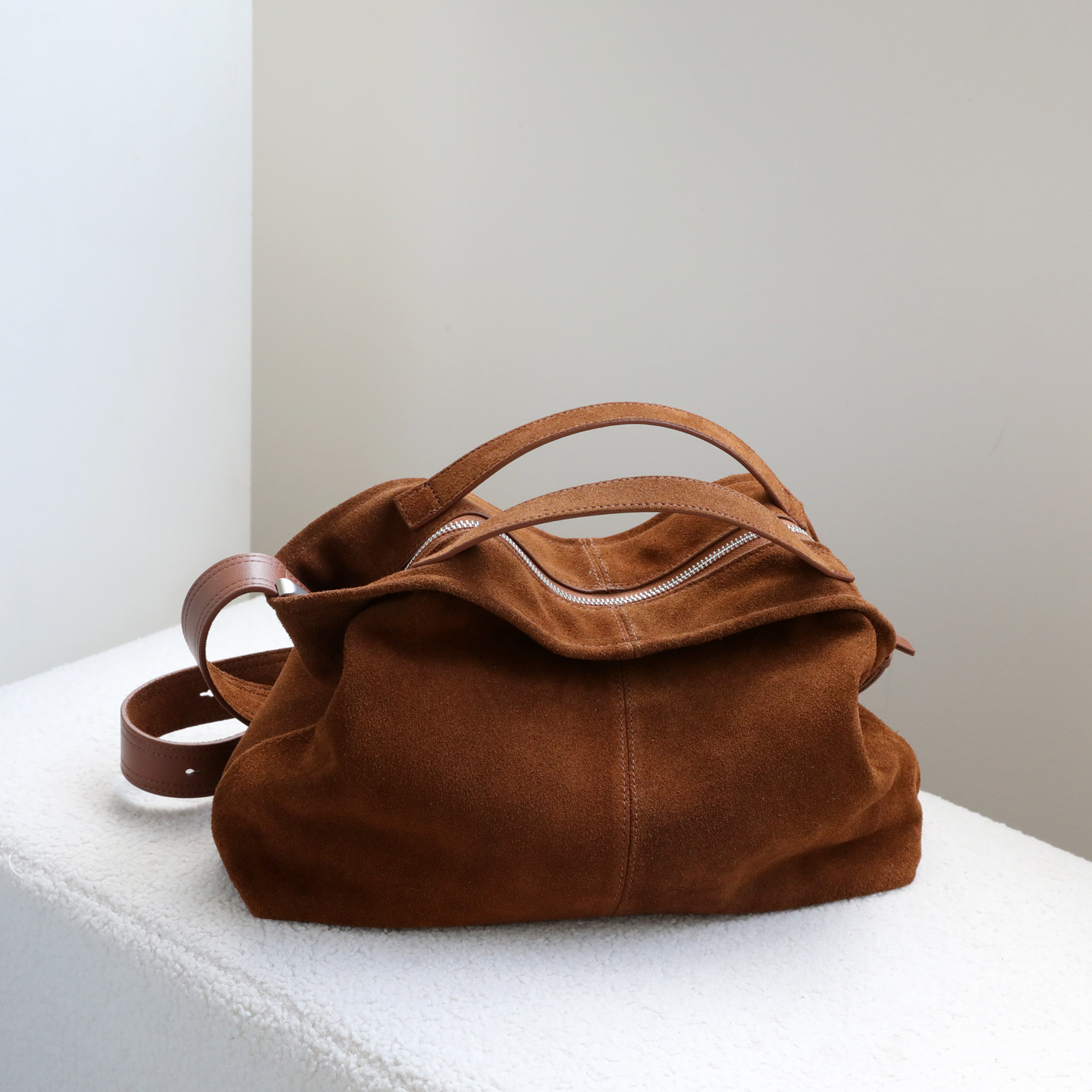Borse tote da donna in vera pe - Hobo Bag Slouchy recensione e prezzo