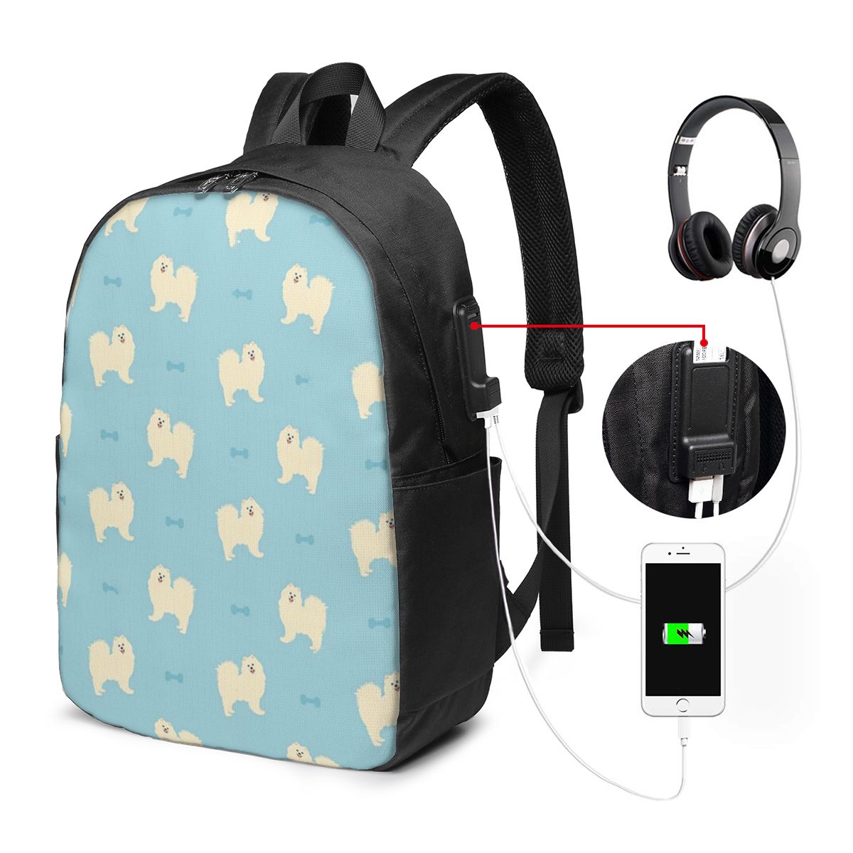 Zaino per cani Samoyed, borsa  - Women Bags For College recensione e prezzo
