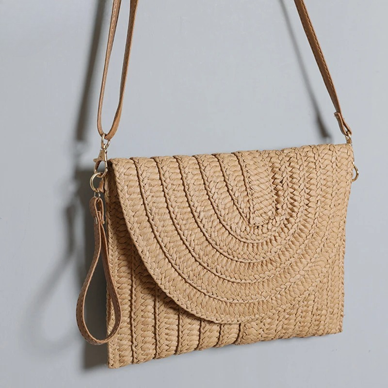 Borsa a tracolla in paglia int - Flap Bag Envelope recensione e prezzo
