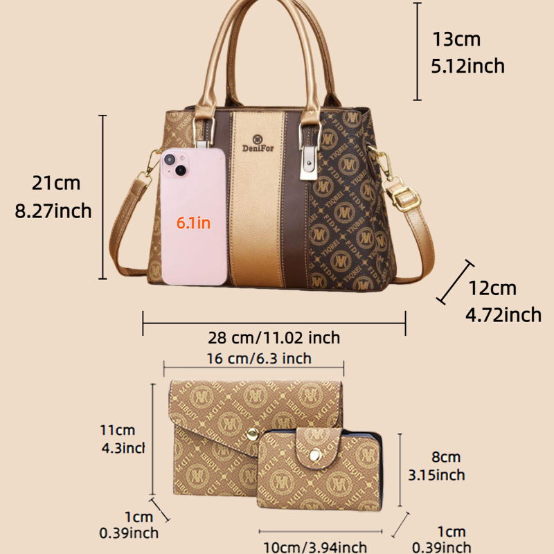 Set di 3 borse da donna con de - Women Bags Designer recensione e prezzo