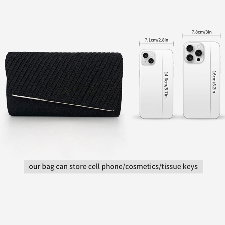 Borse da sera con pieghe scint - Flap Bag Envelope recensione e prezzo
