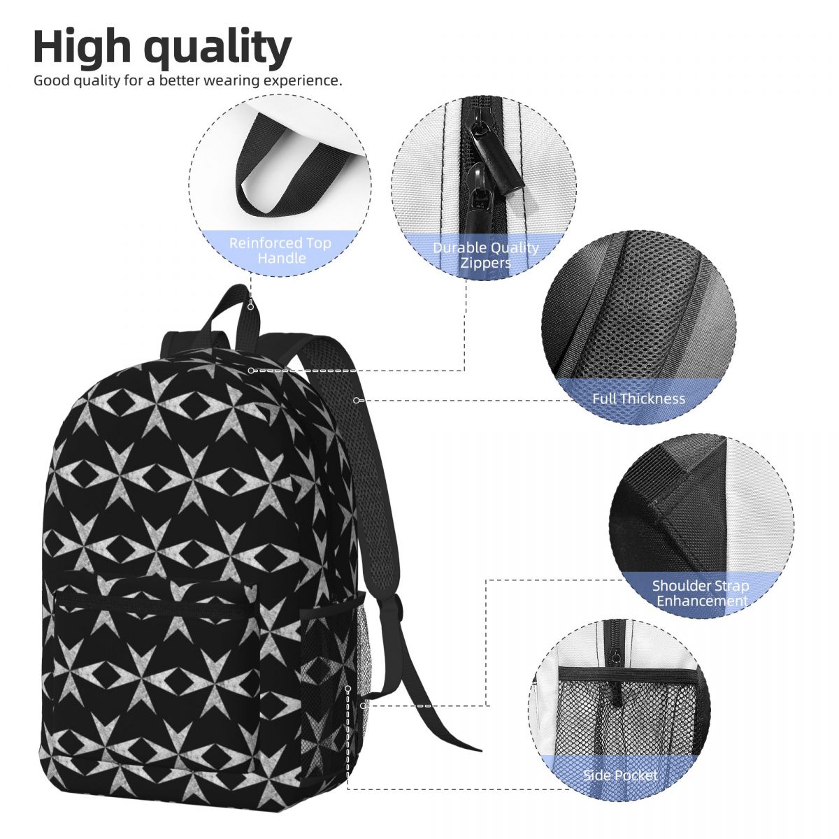 Zaino con croce maltese dei Ca - Women Bags Malta recensione e prezzo